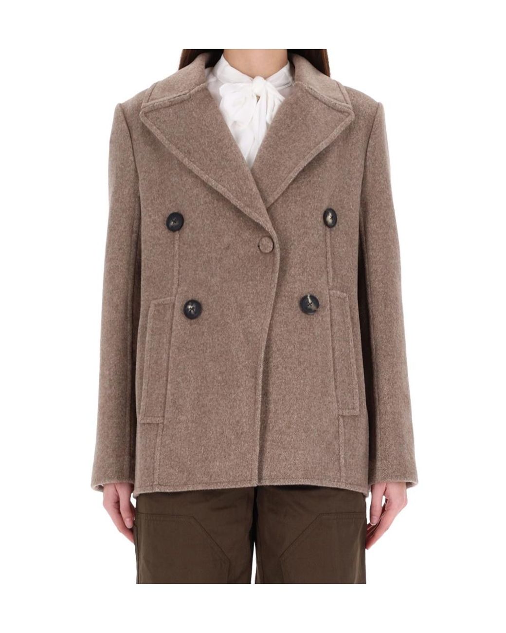 Tory Burch Green Double Breasted Blazer