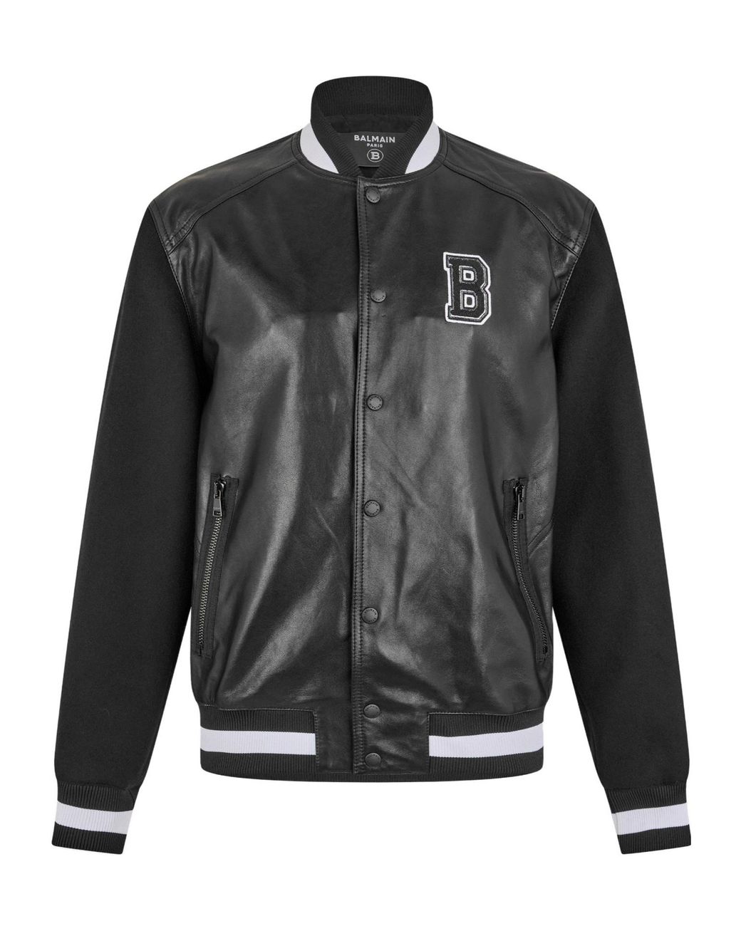 Balmain Gray Logo Varsity Sn53 for men