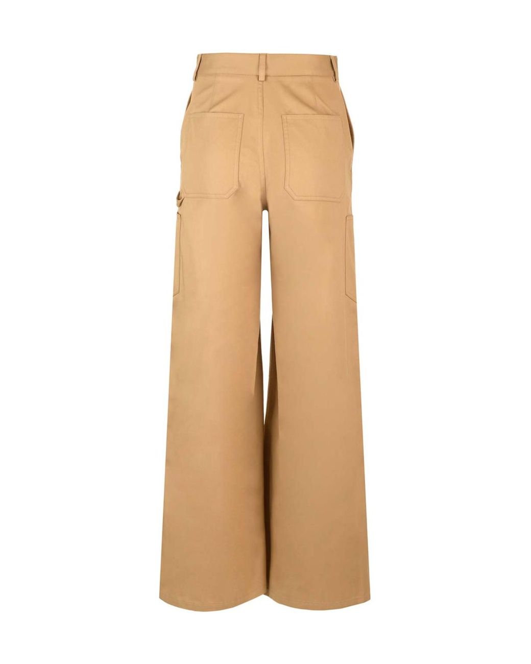 Céline Natural Casual Pants With Belt Loops