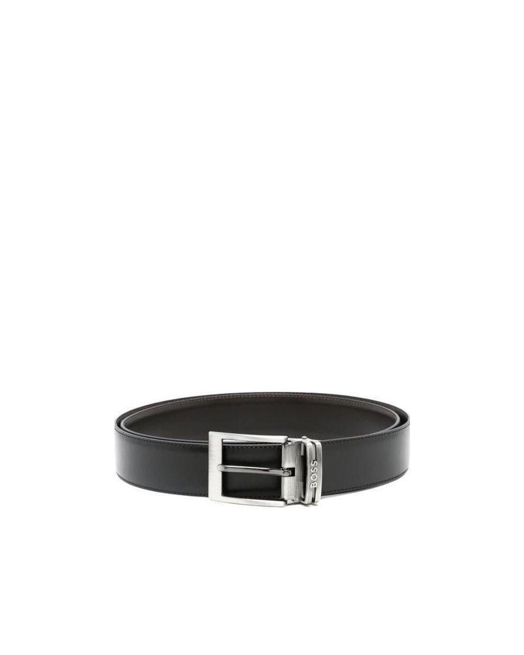 Boss White Boss Reversible Leather Belt Set for men