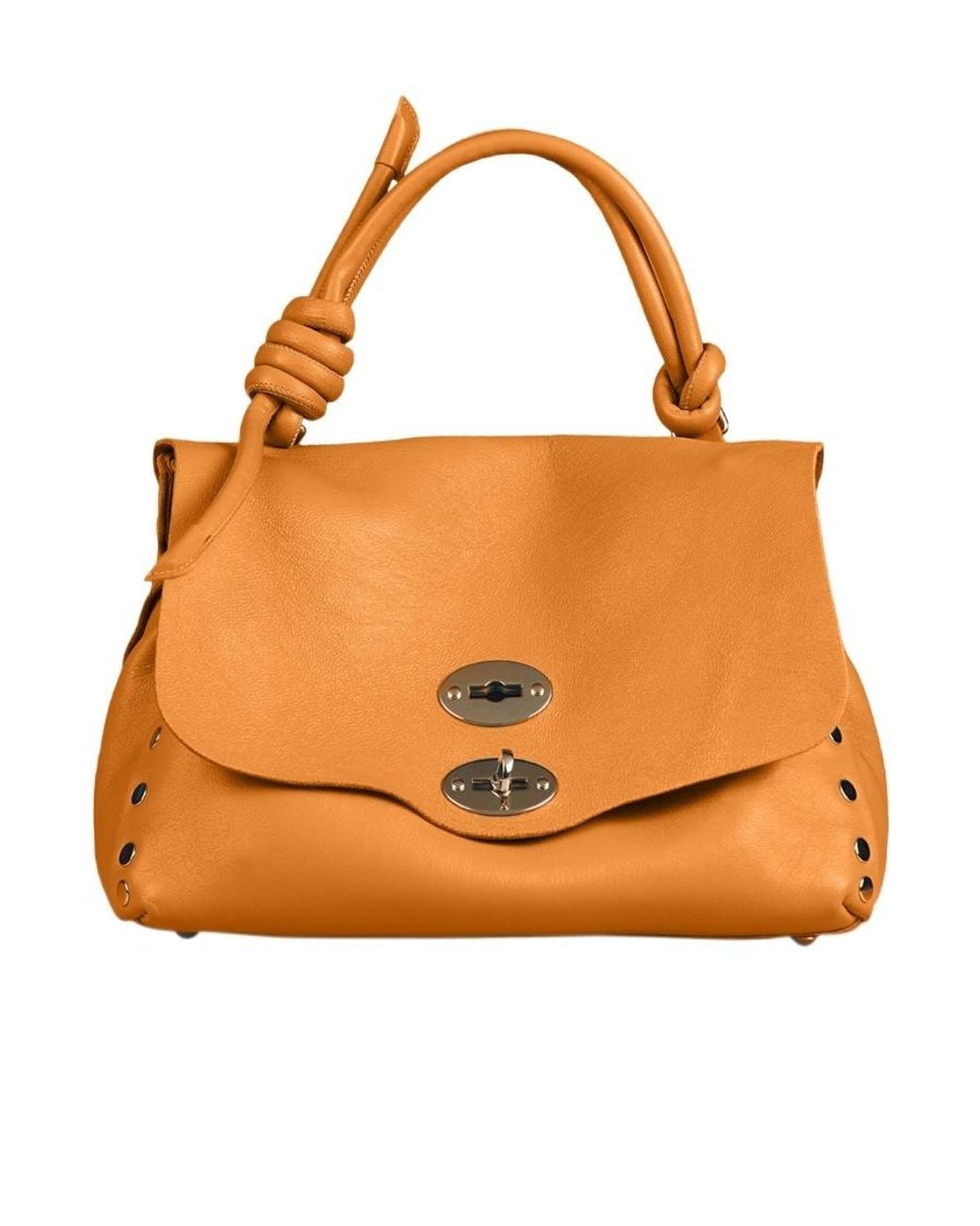 Zanellato Orange Logo Shoulder Bag