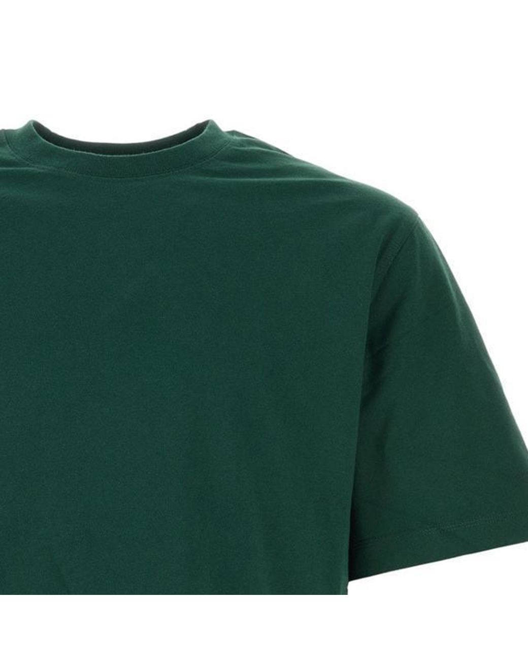 Burberry Green Ekd Logo-Patch Crewneck T-Shirt for men