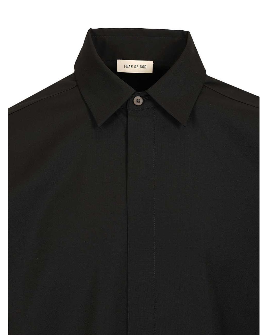 Fear Of God Black Classic Long Sleeve Shirt for men