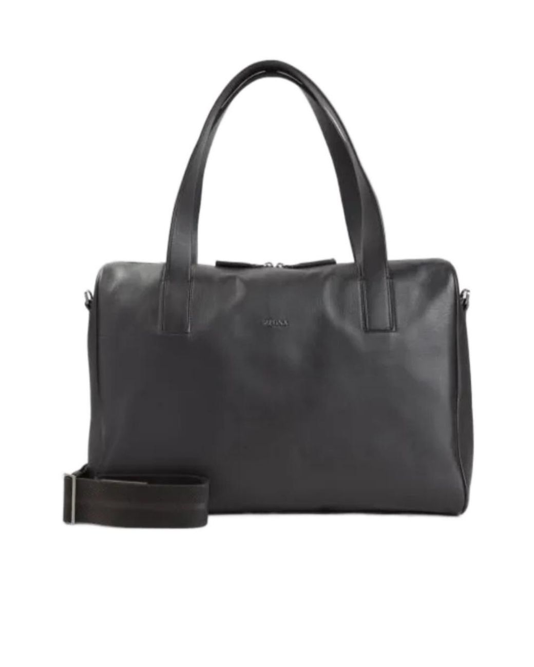 Zegna Black Secondskin Leather Holdall Bag for men