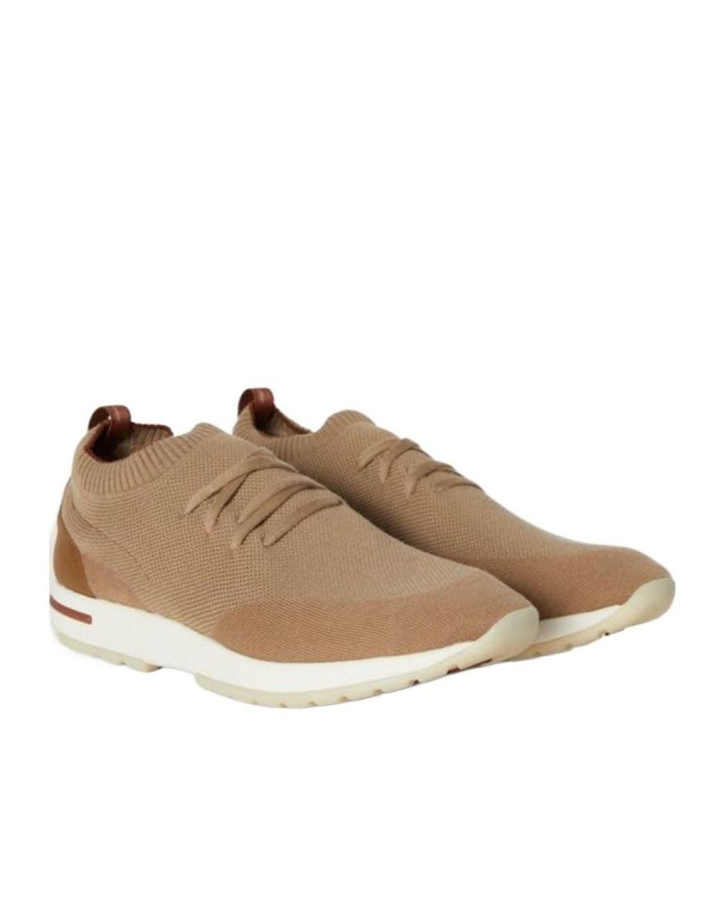 Loro Piana Brown 360 Lp Flexy Walk Knitted Leather Sneakers for men
