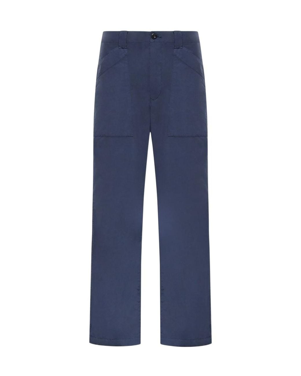 C P Company Blue Straight-Leg Pants for men