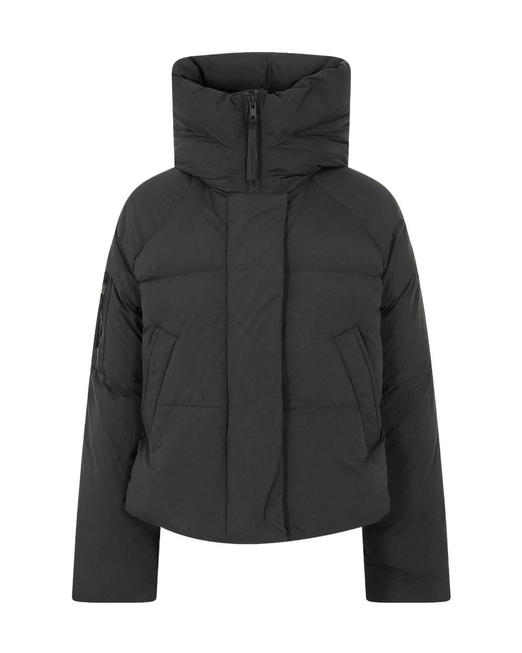 Canada Goose Black Solid Color Warm Down Jacket