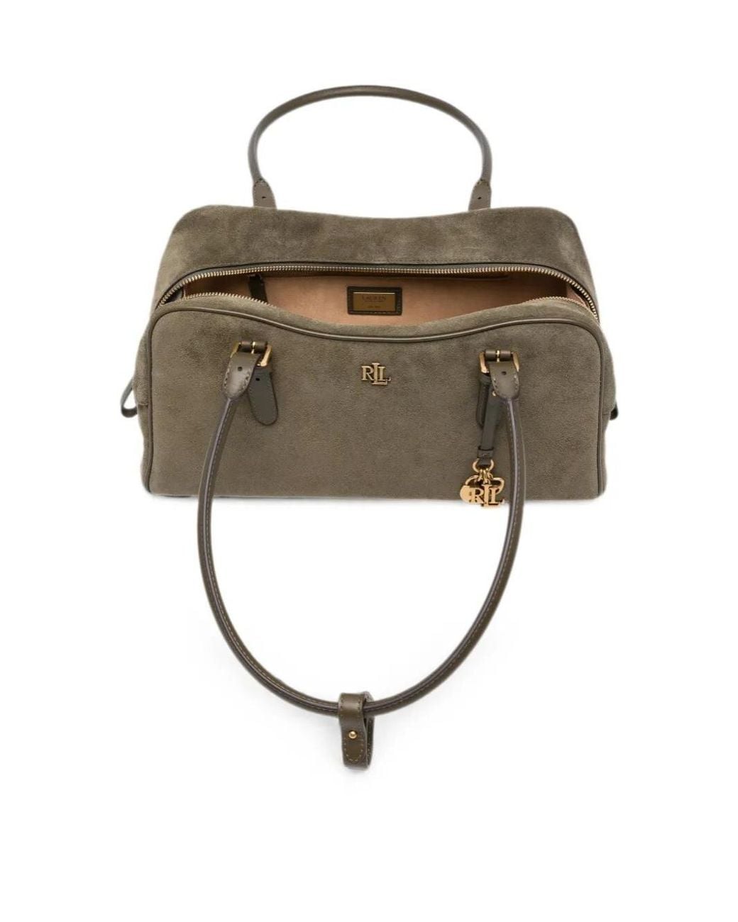 Ralph Lauren Brown Lauren Mrcy Large Shoulder Bag