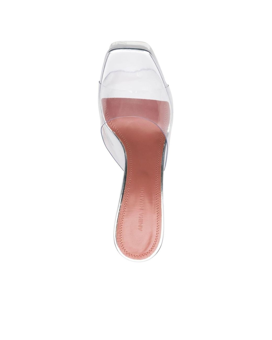 AMINA MUADDI White Open-Toe High-Heel Sandals