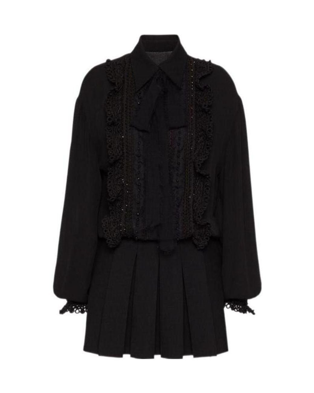 Valentino Black Logo Dress