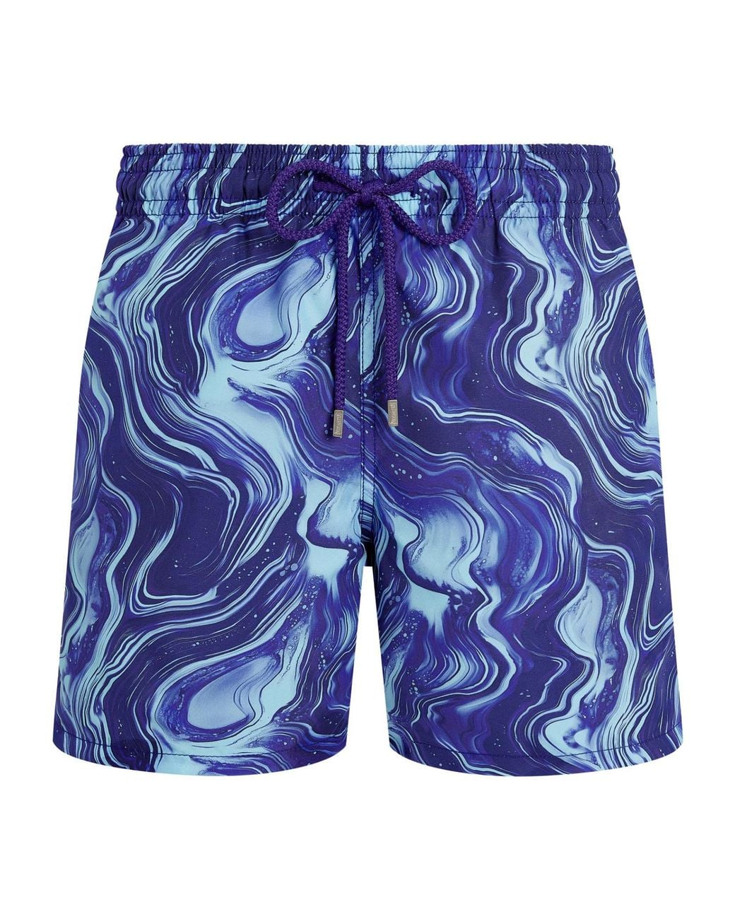 Vilebrequin Blue Marbled Print Swim Shorts for men