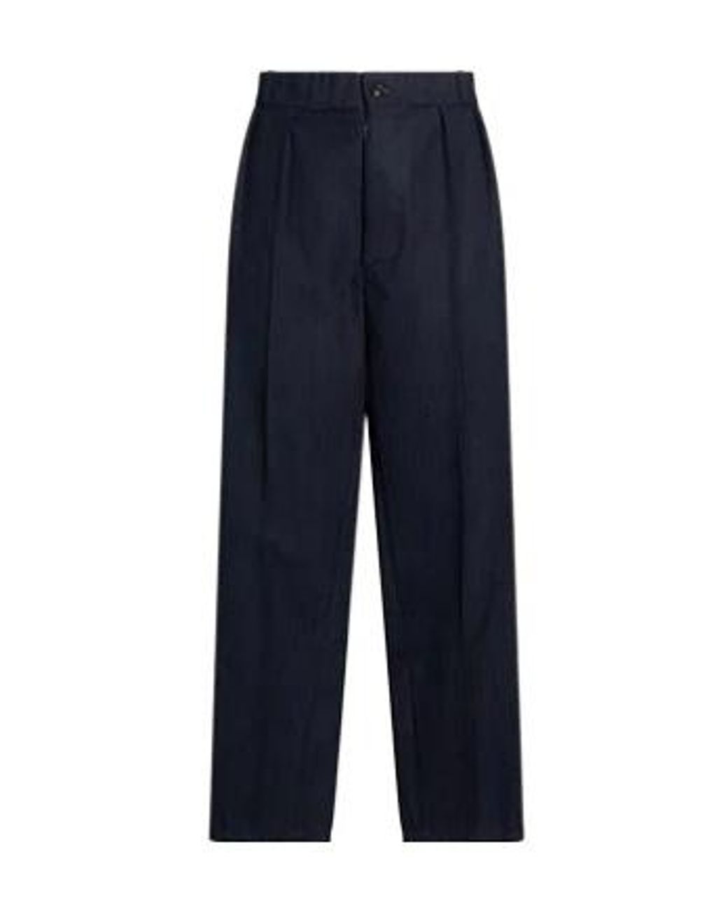 Maison Margiela Blue Vertical Striped Straight-Leg Pants