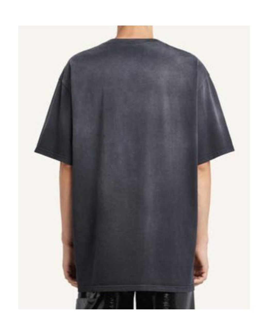 Courreges Blue Courrèges Oversized Solarized T-Shirt for men