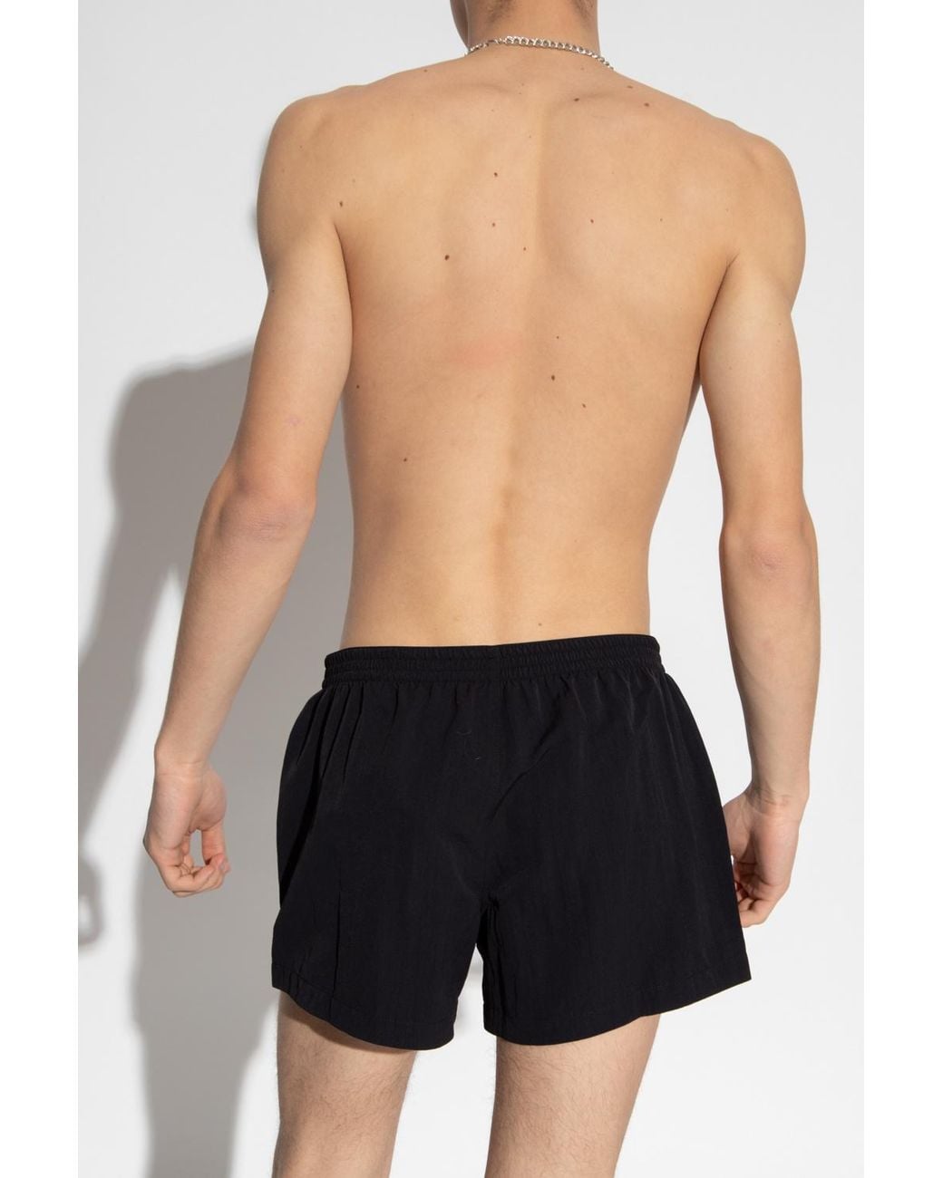 Bottega Veneta Blue Buttoned Swim Shorts for men