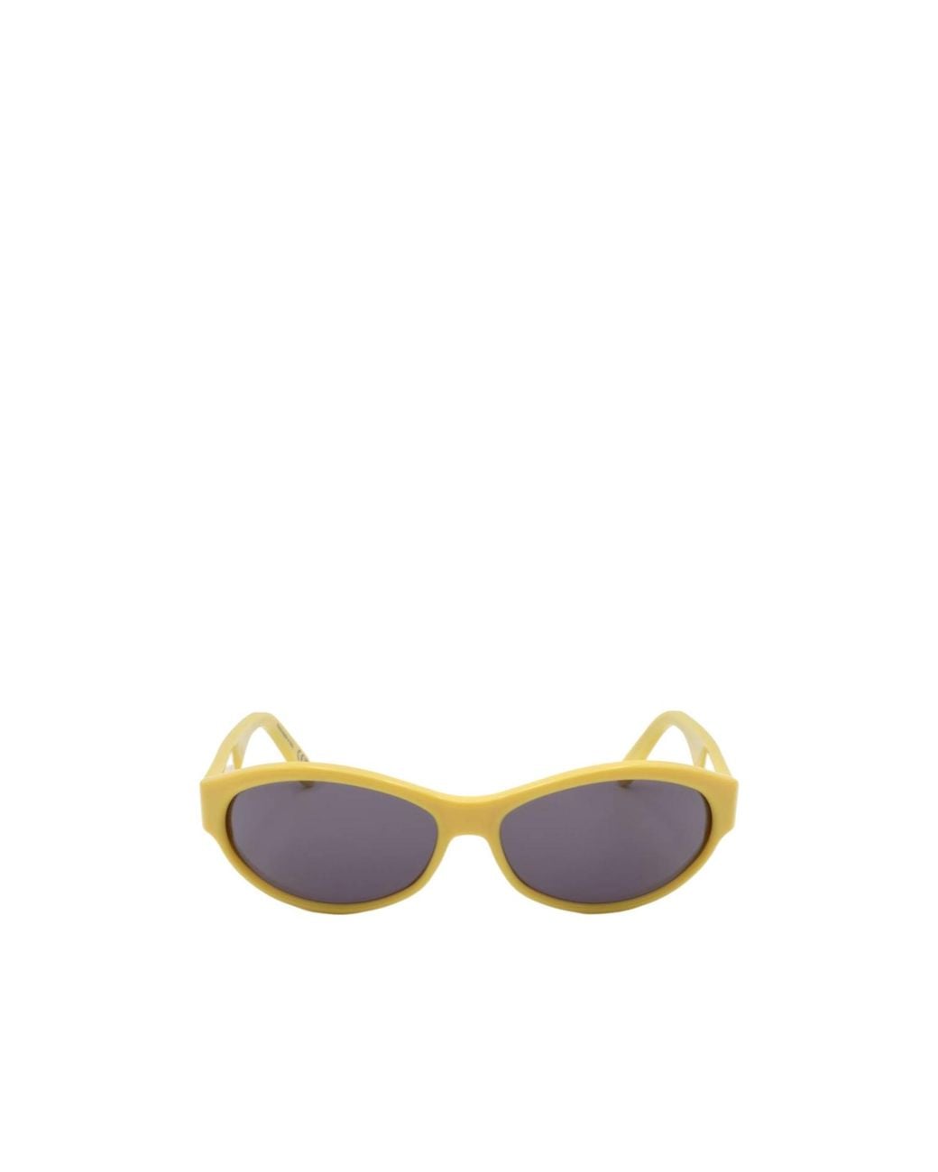 Marni White Geometric Frame Sunglasses for men