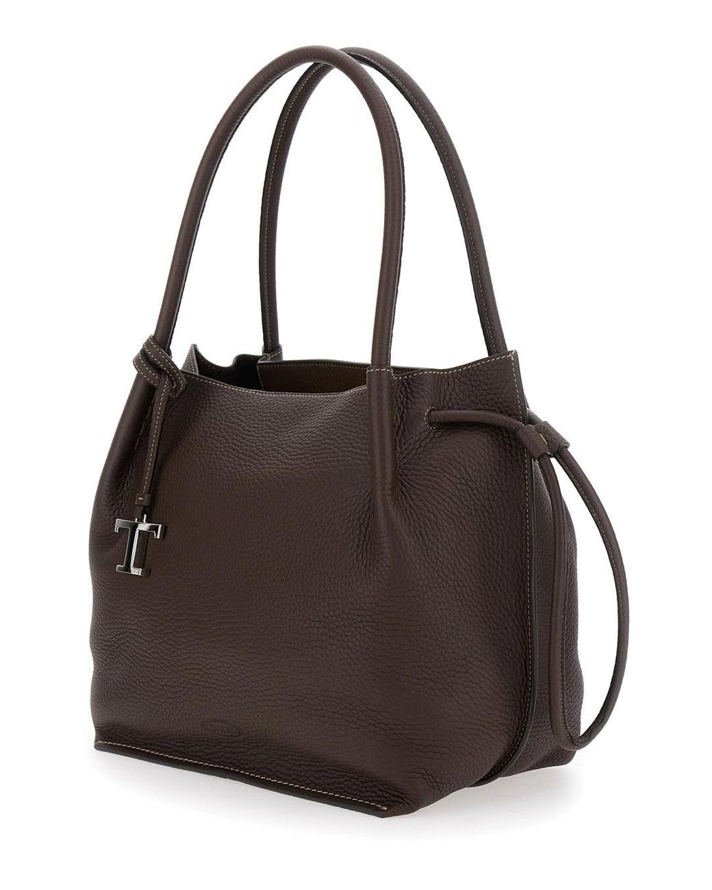 Tod's Brown Logo-Detailed Shoulder Bag