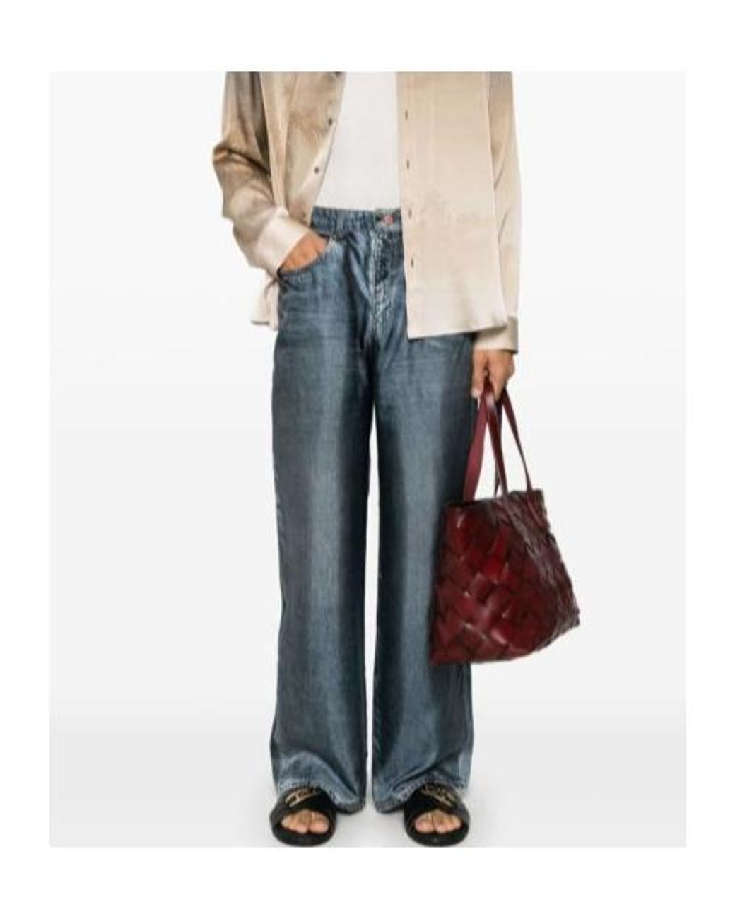 Pierre Louis Mascia Blue Belt Loop Jeans