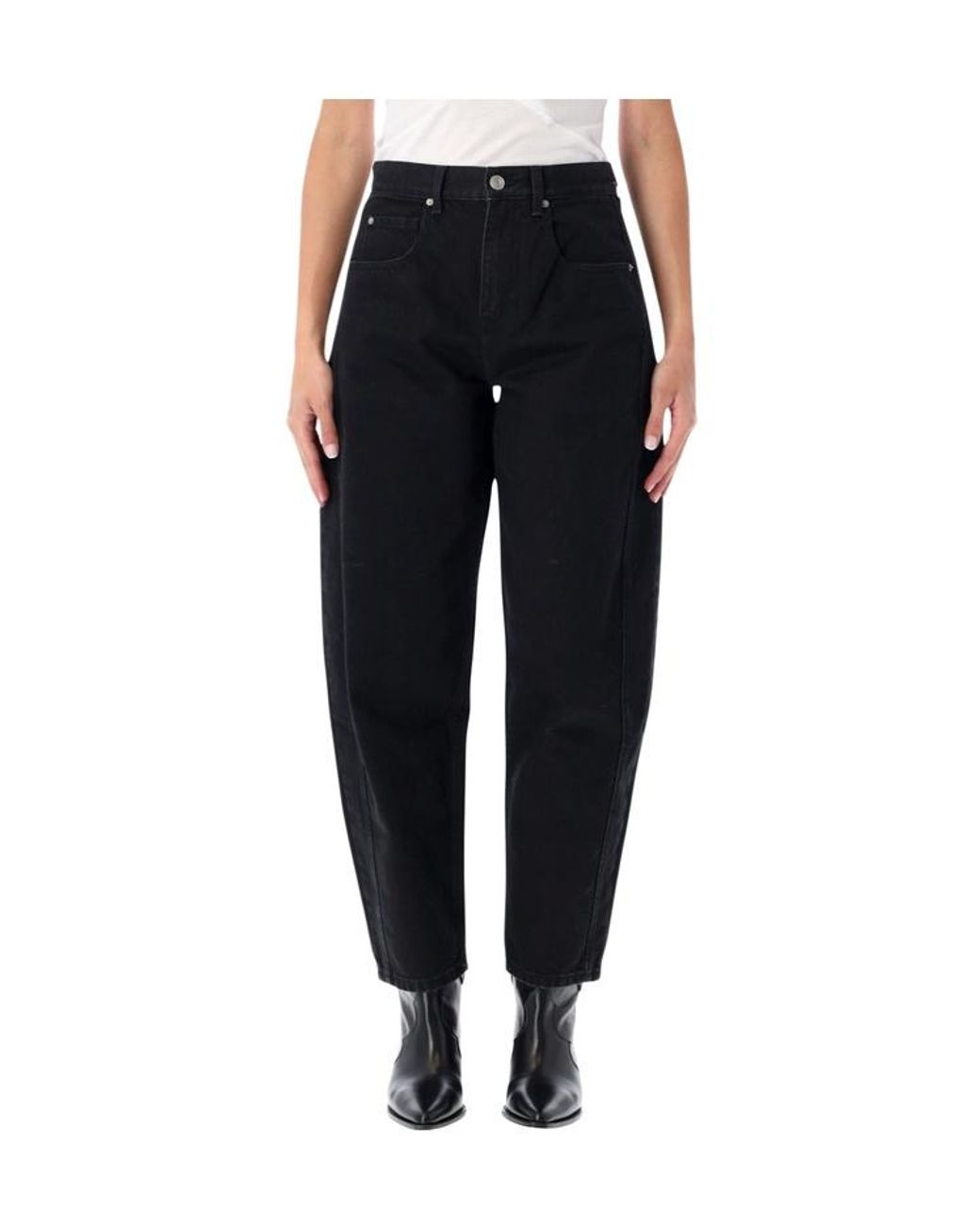 Isabel Marant Black Étoile Oriane Barrel Jeans