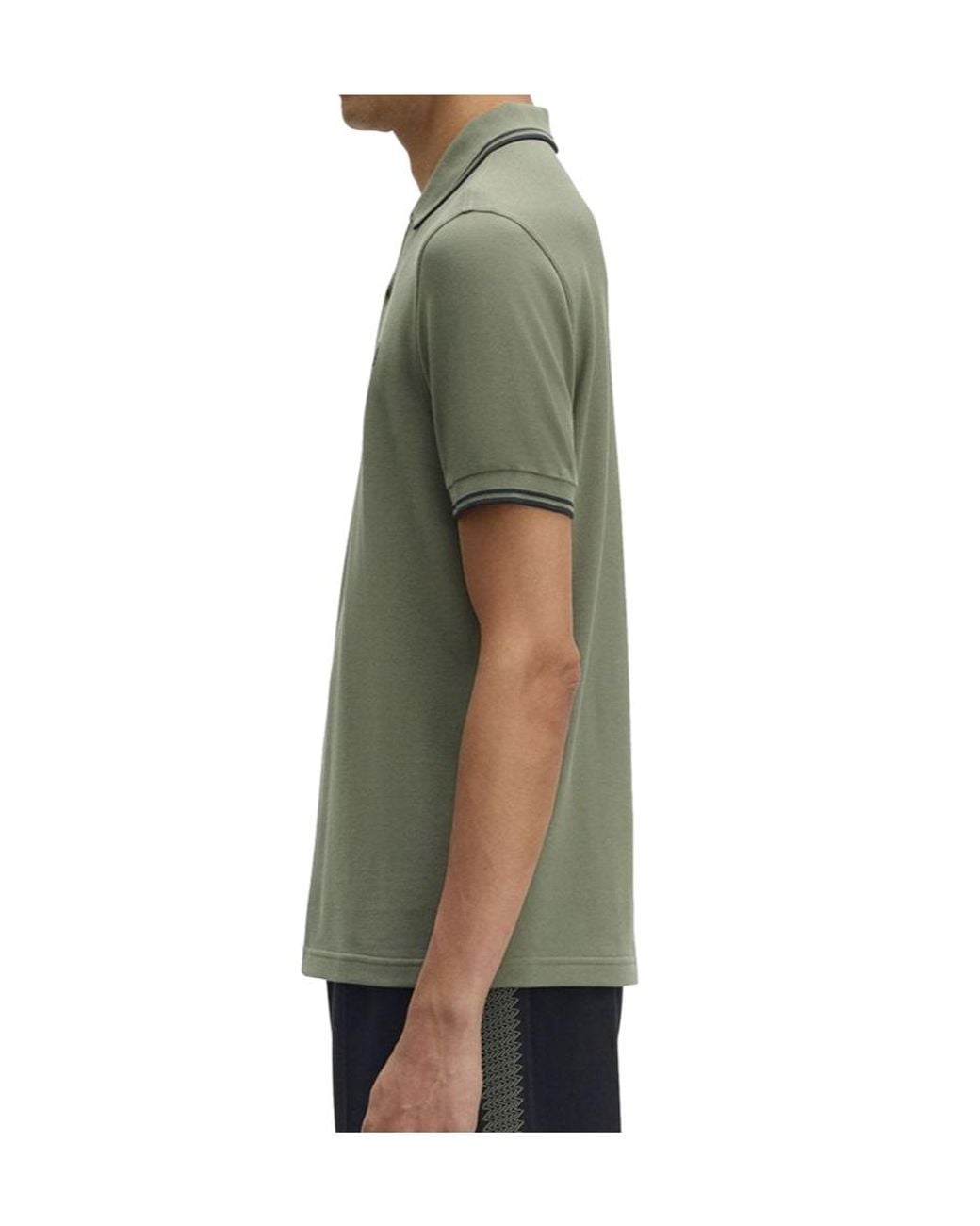 Fred Perry Green Logo Polo Shirt for men