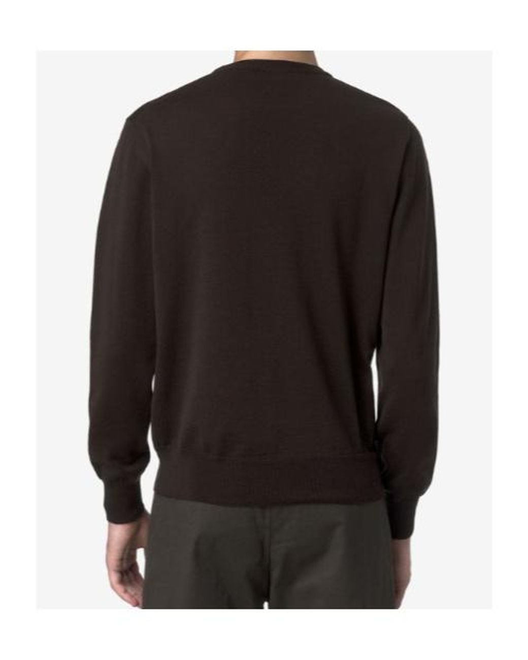 K-Way Black Sebastien Crewneck Pullover for men