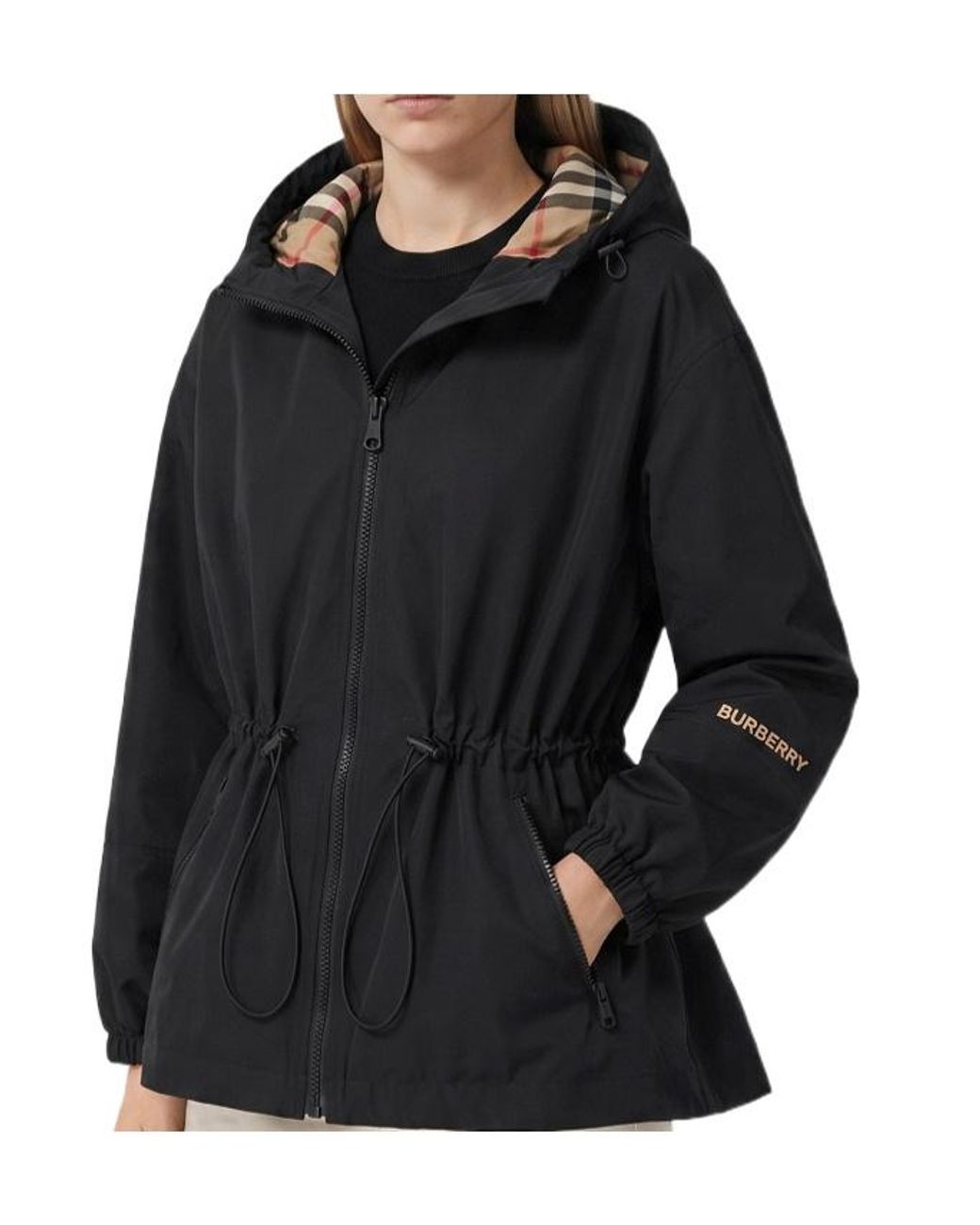 Burberry Black Hooded Jacket