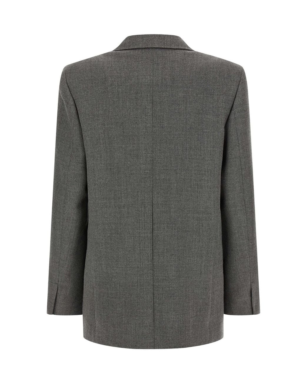 Jil Sander Gray Double Breasted Tailored Blazer