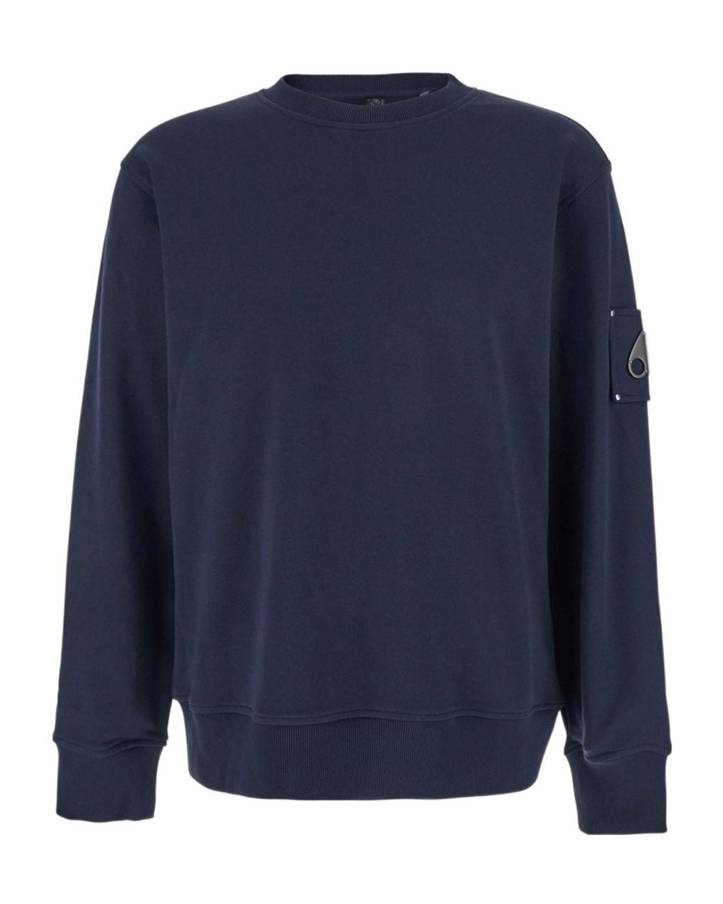 Moose Knuckles Blue Hartsfield Crew Sweatshirt for men