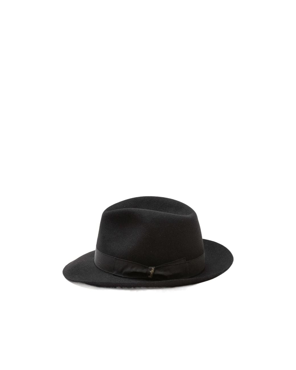 Borsalino Black 50 Grammi Rollable Medium-Brim Hat for men
