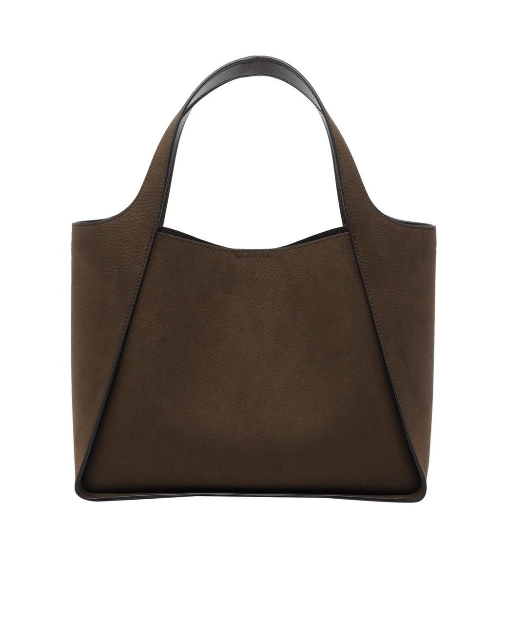 Stella McCartney Brown Logo Printed Tote Bag