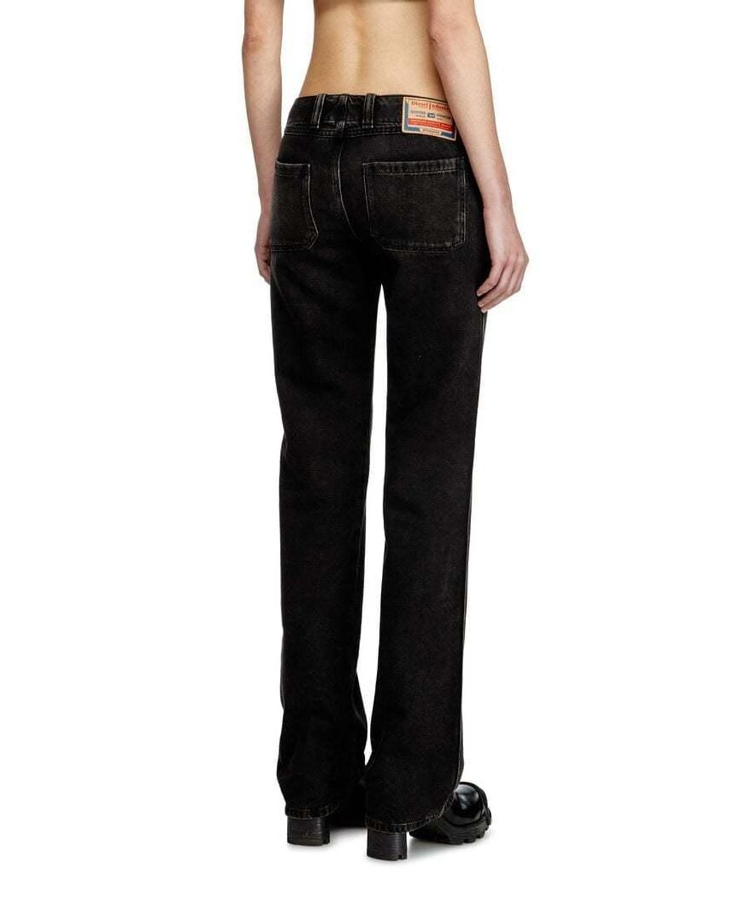 DIESEL Black D-Keate Straight-Leg Jeans