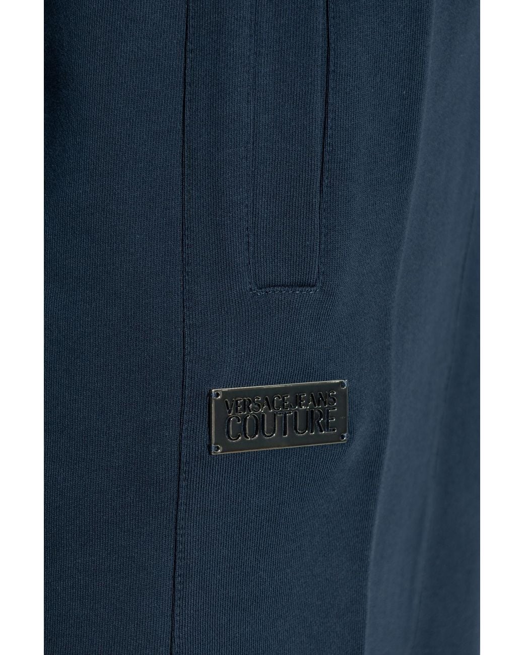 Versace Blue Jeans Couture Logo Drawstring Shorts for men