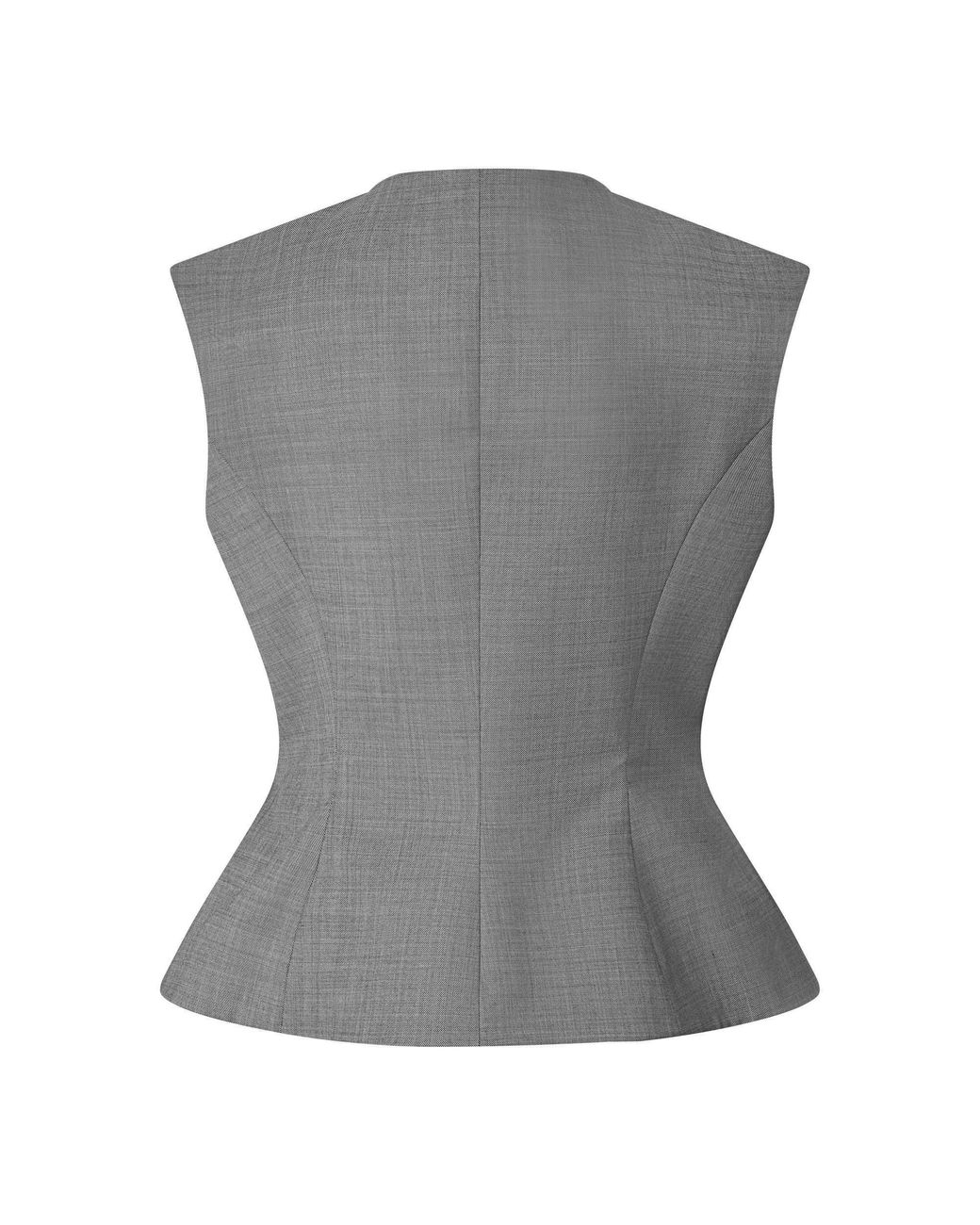 Magda Butrym Gray Sleeveless Tailored Waistcoat