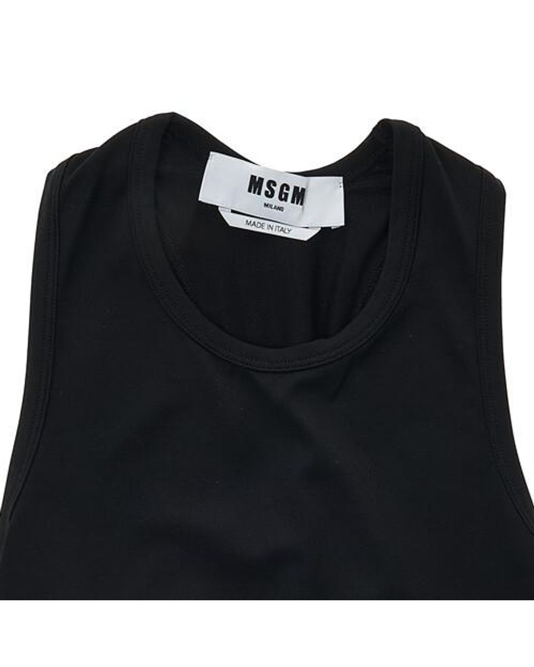 MSGM Black Sleeveless Sweater