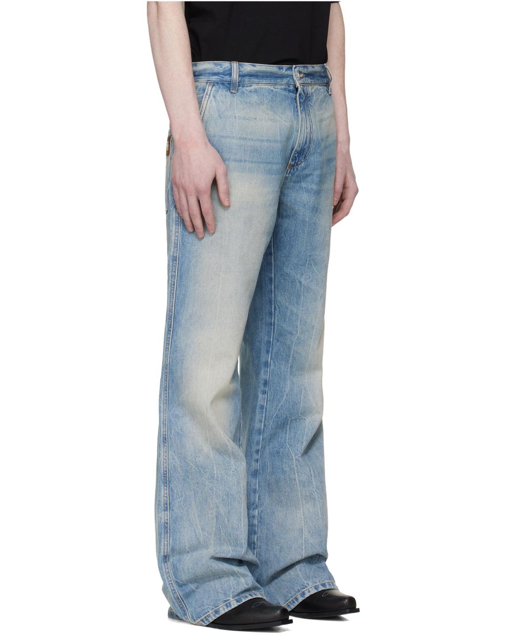 Amiri Blue Belt Loop Jeans for men