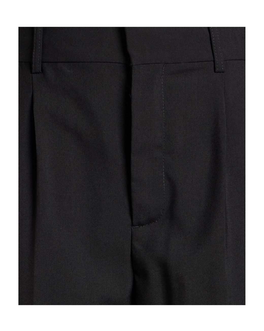 Marni Black Two-Tone Wool Tapered Trousers