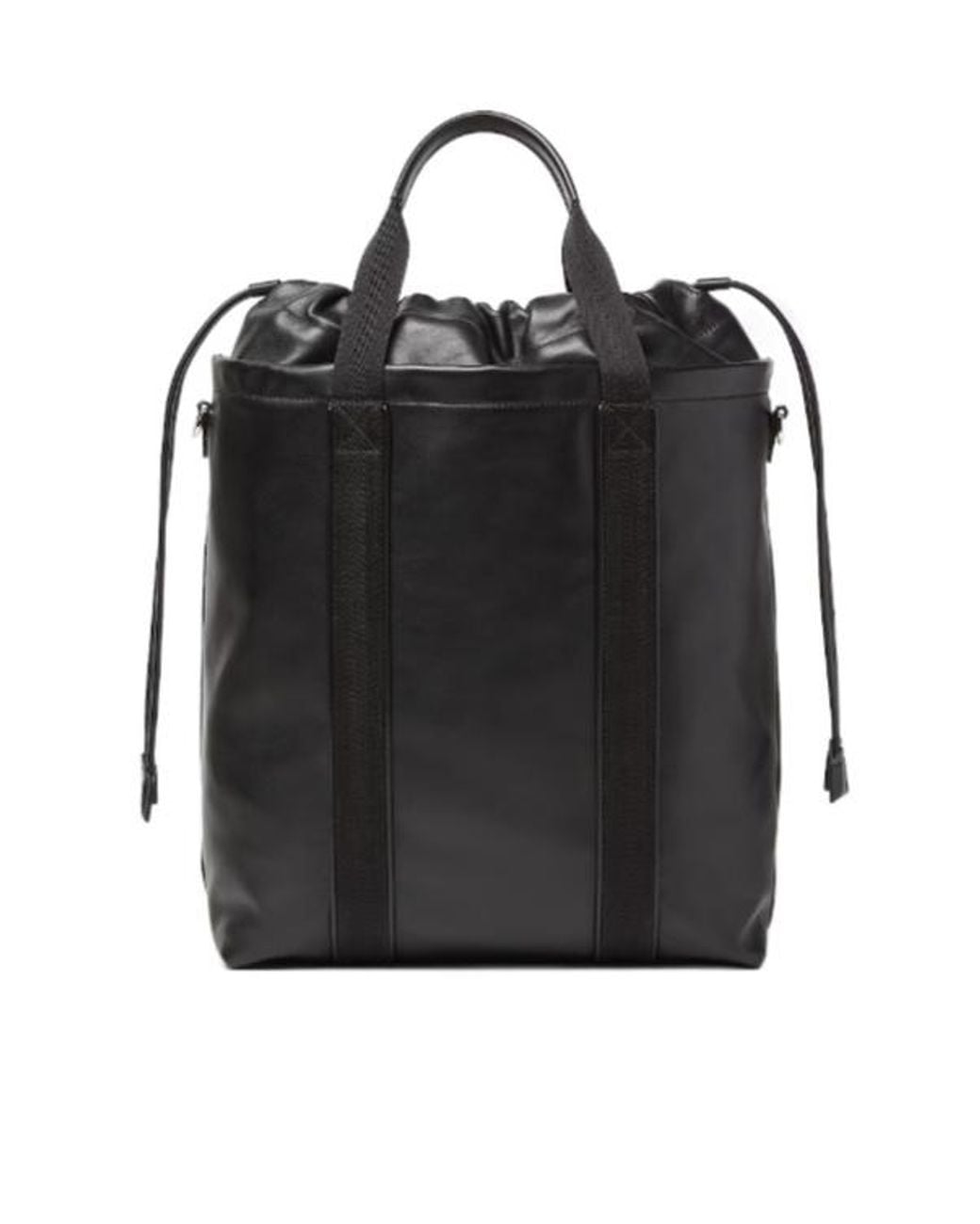 Fendi Black Flux Drawstring Tote Bag for men