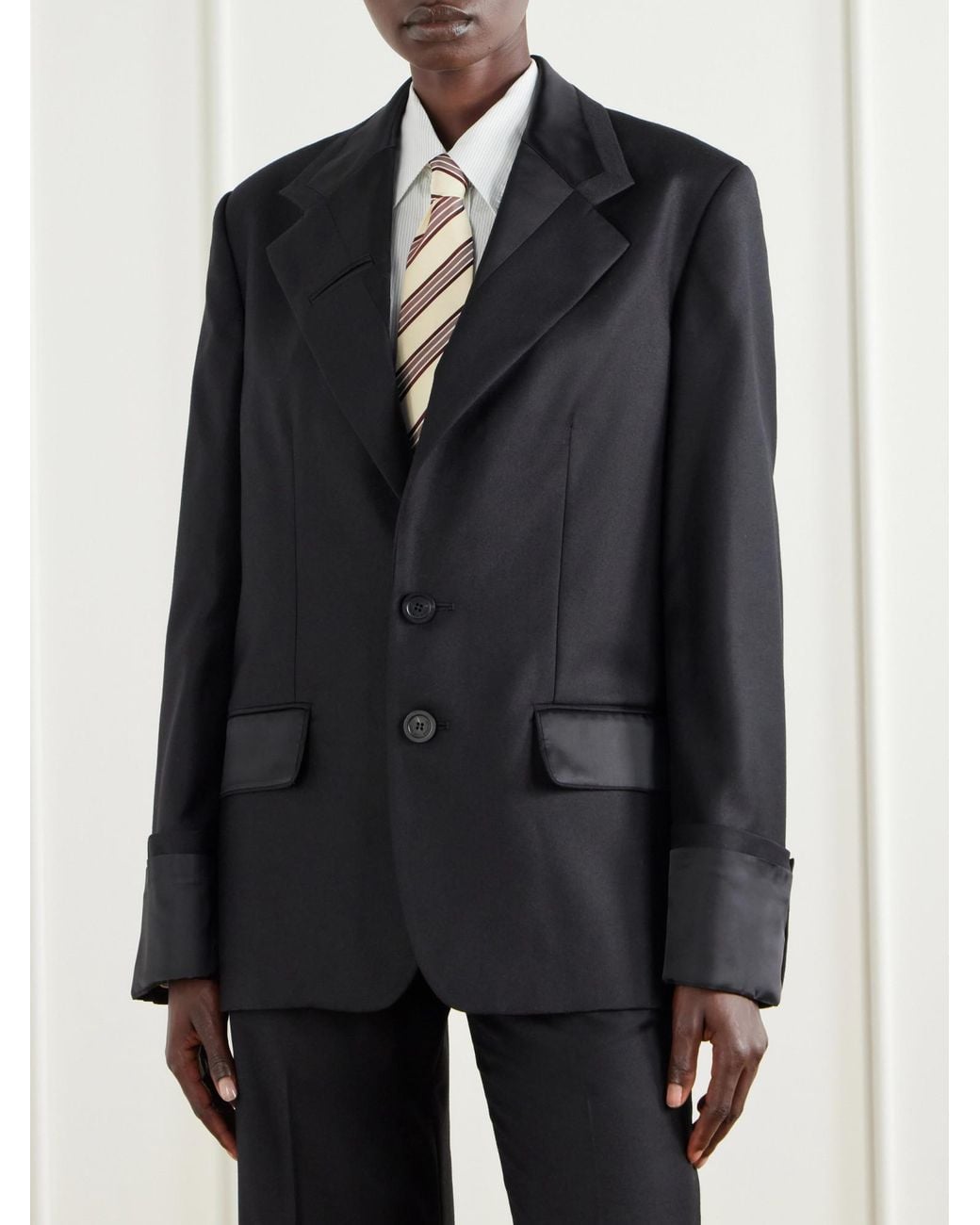 Jean Paul Gaultier Black Wool-Gabardine Blazer
