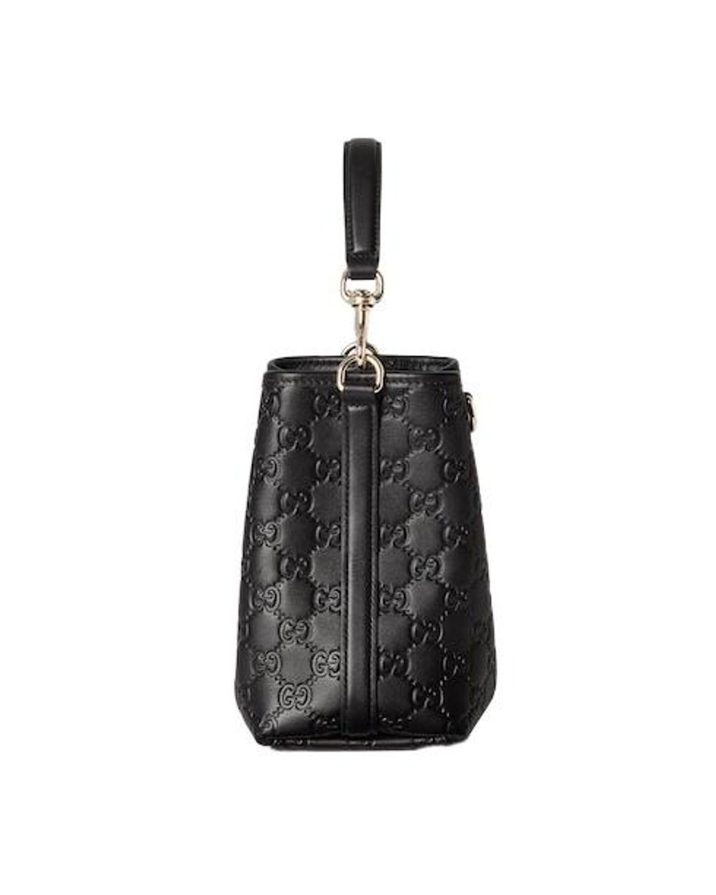 バッグ・カバンその他 GUCCI GG Emblem small black bucket bag GG Emblem small bucket bag in black leather | GUCCI® US