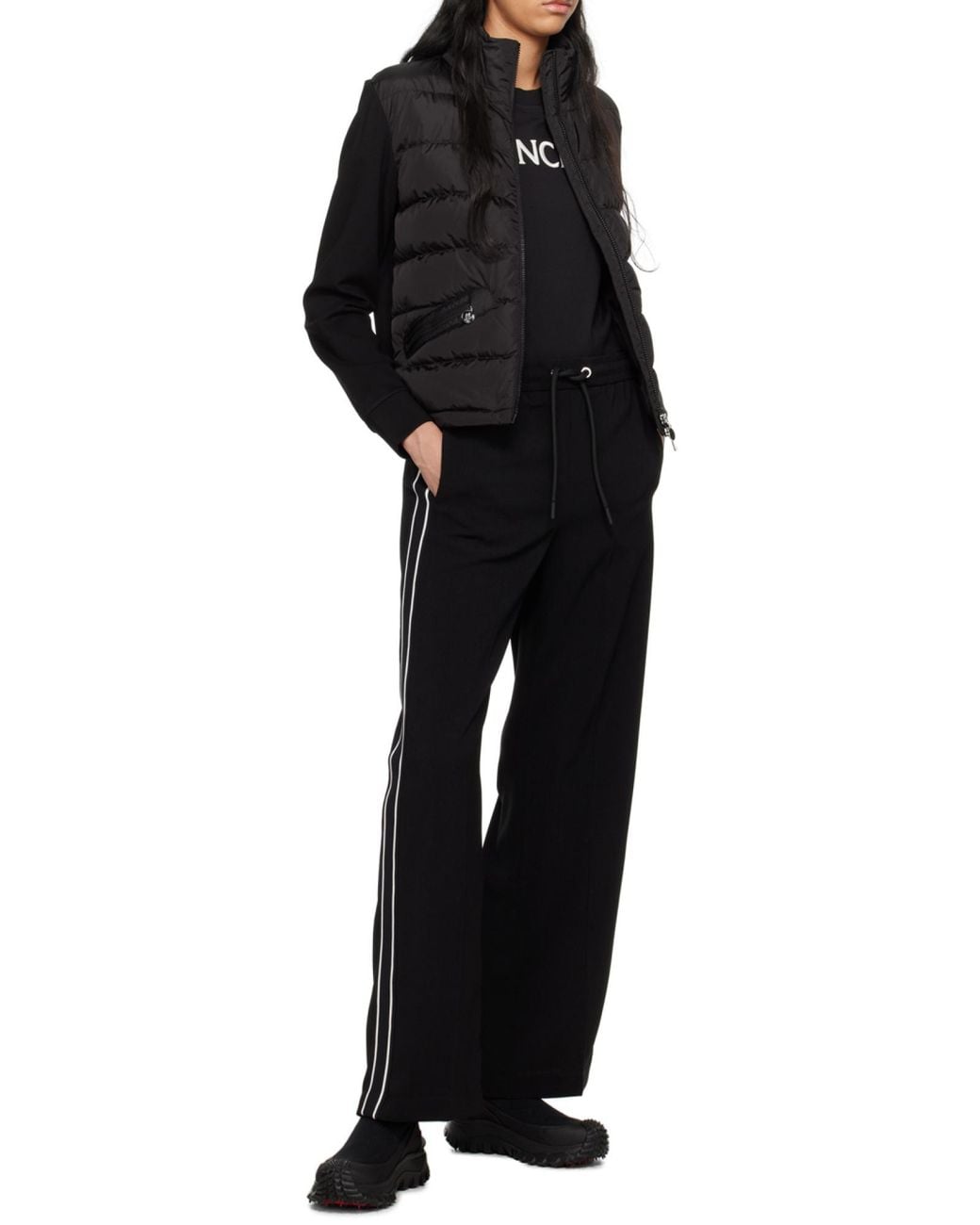 Moncler Black Logo Detailed Track Pants