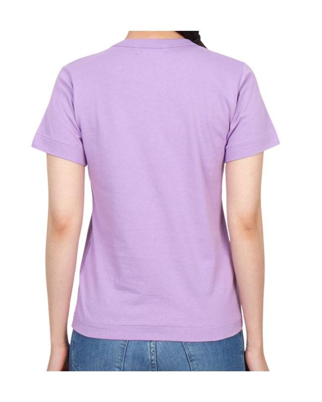 Comme des Garçons Purple Crew Neck T-Shirt