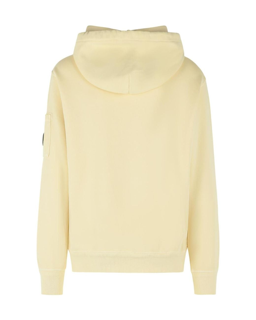 C P Company Natural Lens Detailed Drawstring Hoodie for men