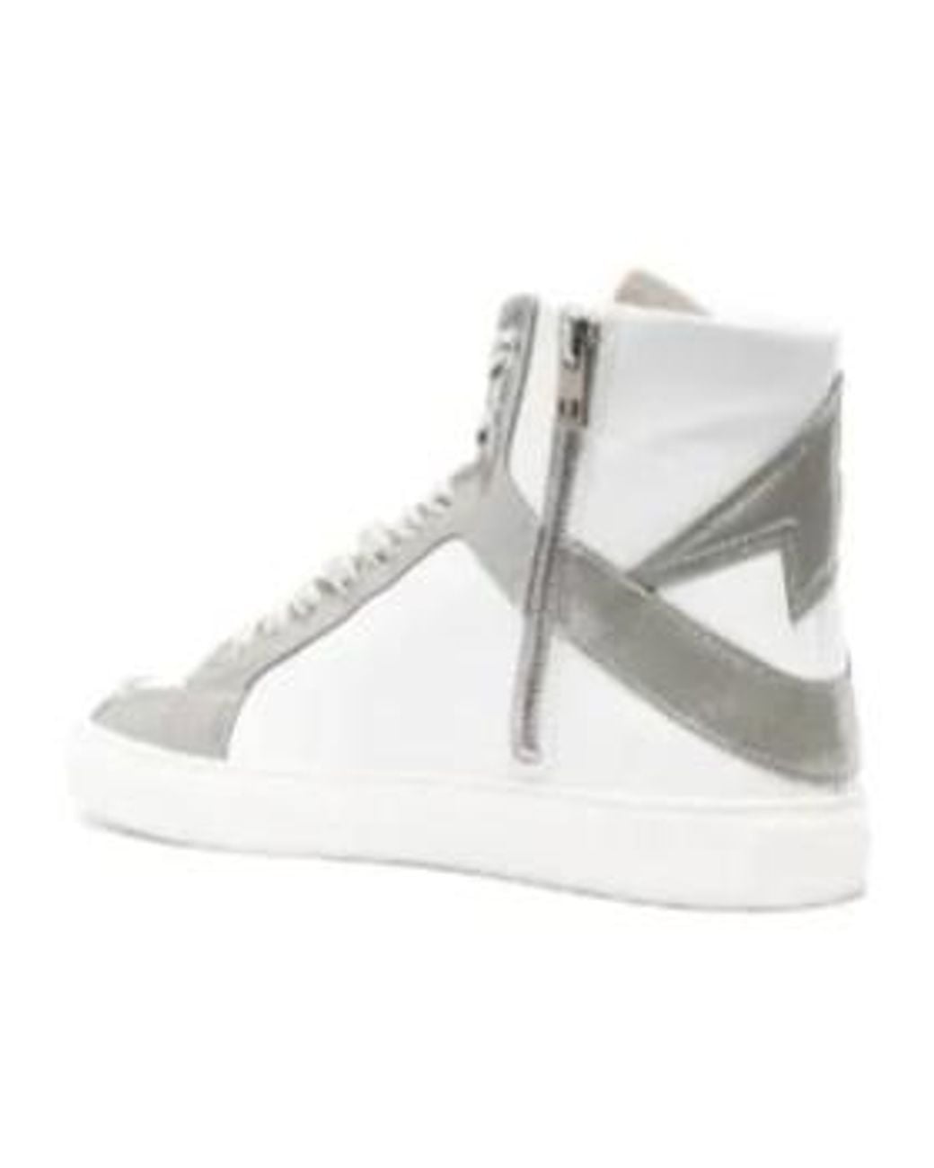 Zadig & Voltaire Natural High Flash Infinity Leather Trainers