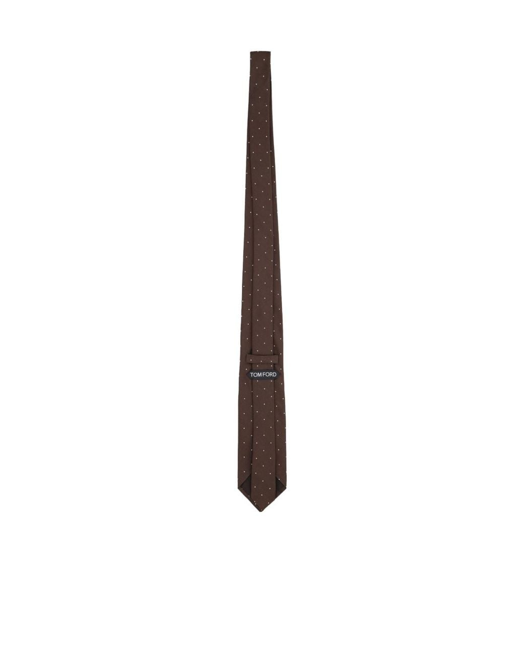 Tom Ford White Micro Dot Tie for men