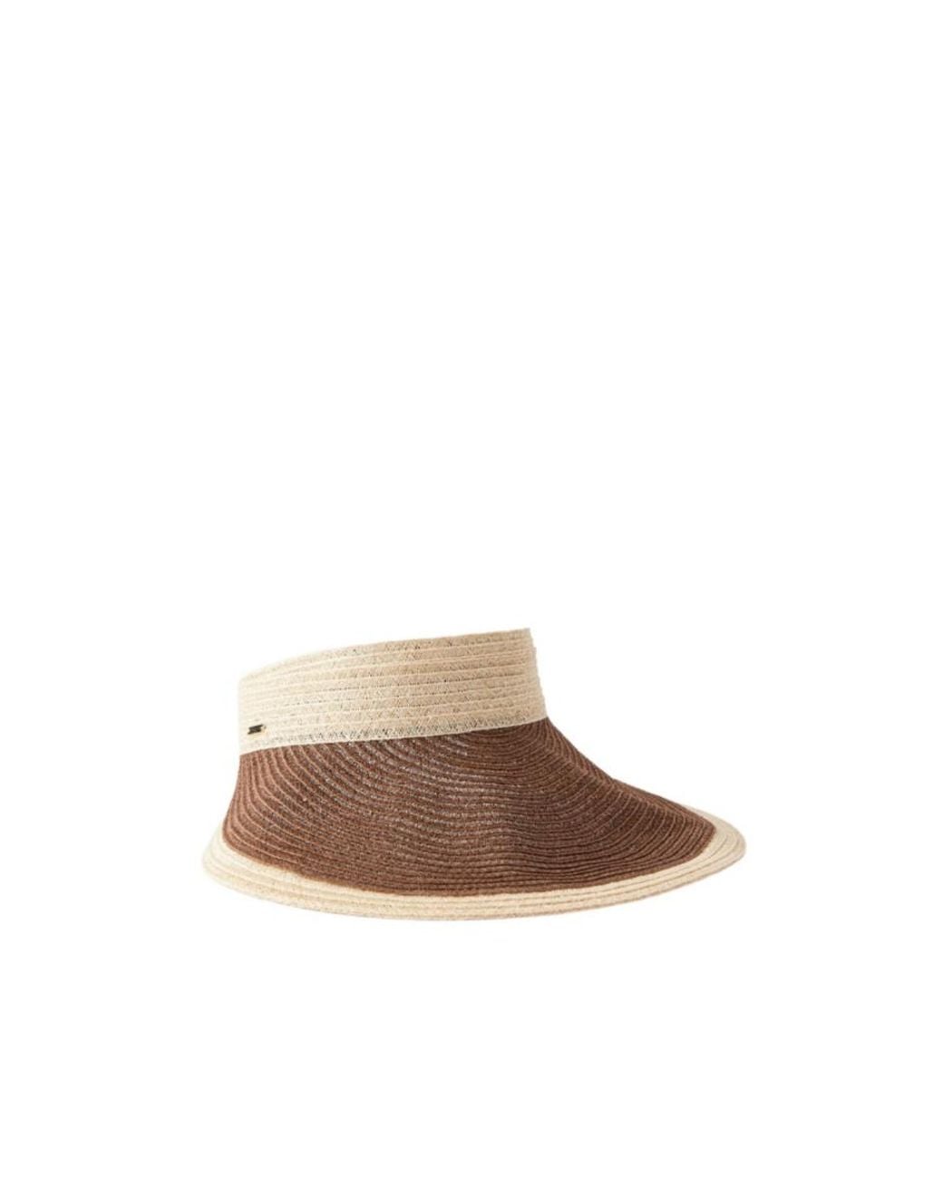 Eugenia Kim Brown Hemp Knitted Visor