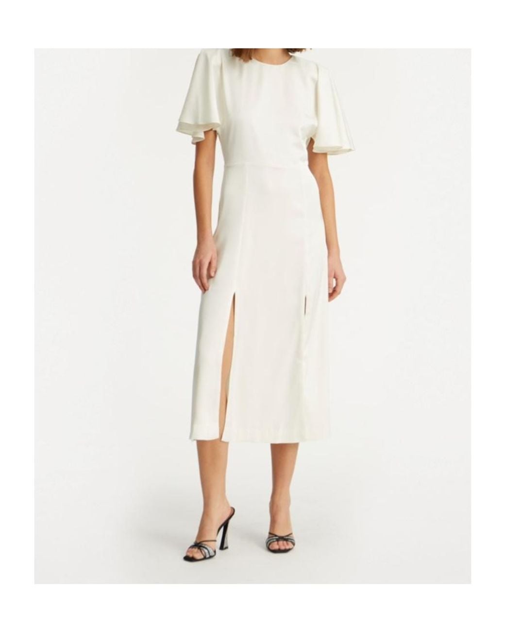 ROTATE BIRGER CHRISTENSEN White Verilly Tea Dress