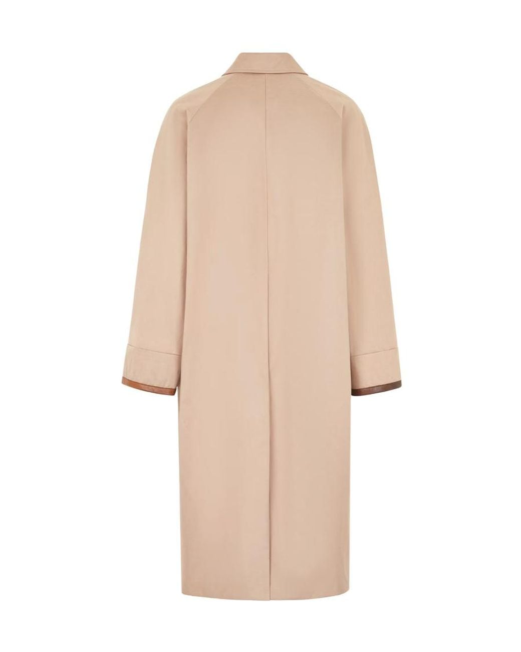 Fendi Natural Single-Breasted Coats for men