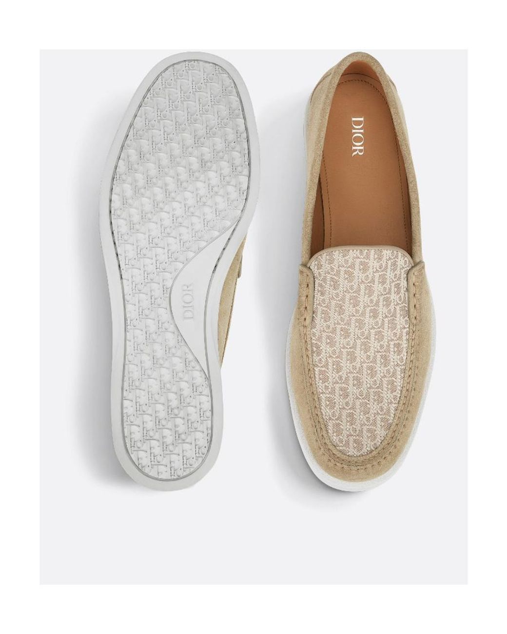 Dior White Homme Granville Slip-On Loafers for men