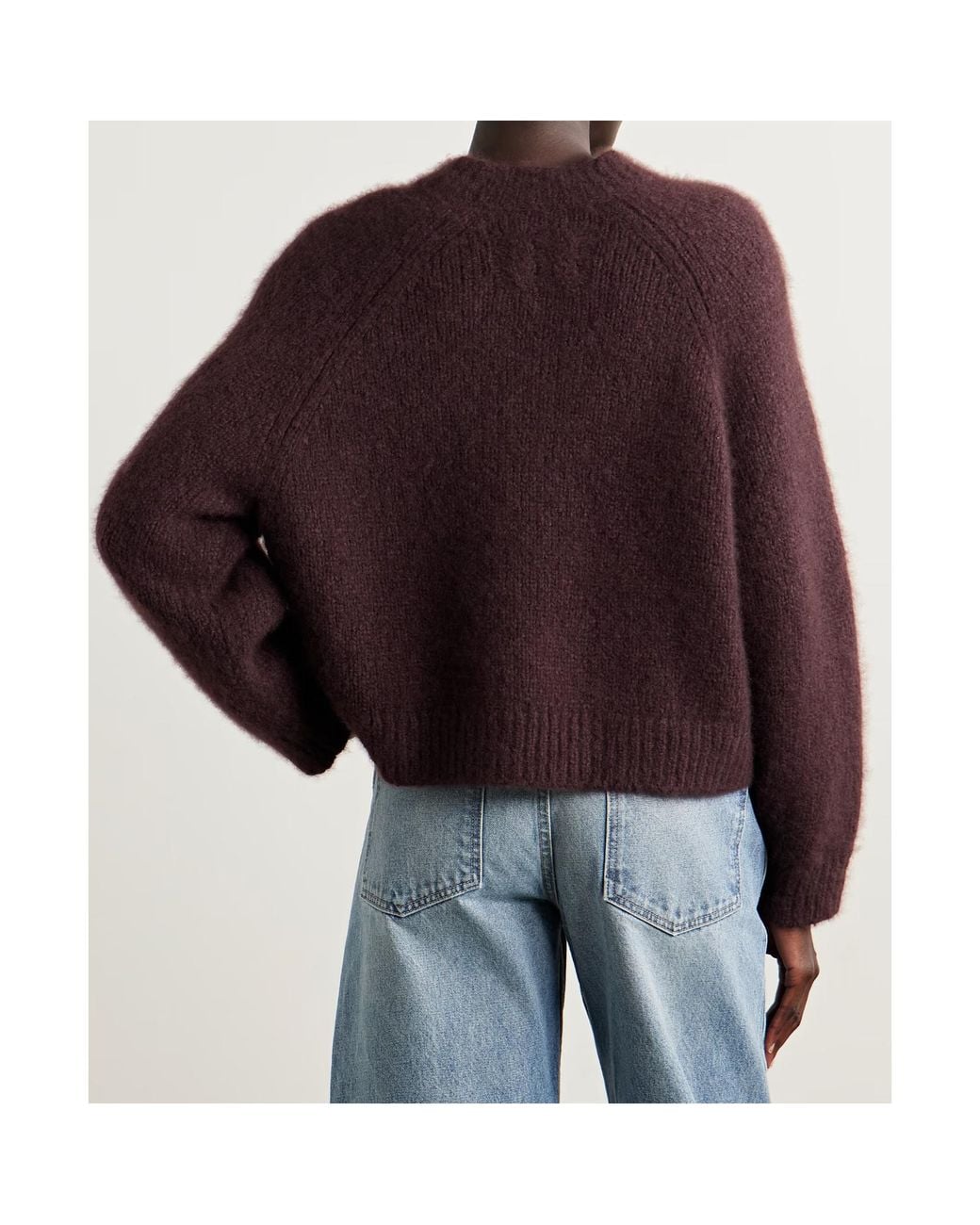 Nili Lotan Purple Tomaso Crew Neck Sweater