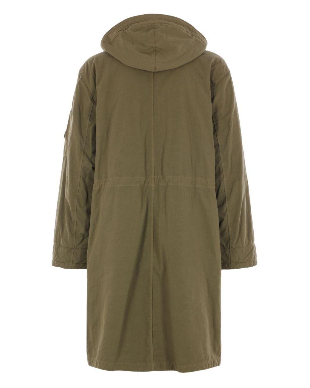 C P Company Green Micro Kei Explorer Coat for men