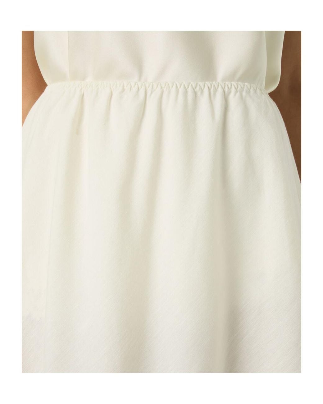 Loro Piana White Charis Skirt